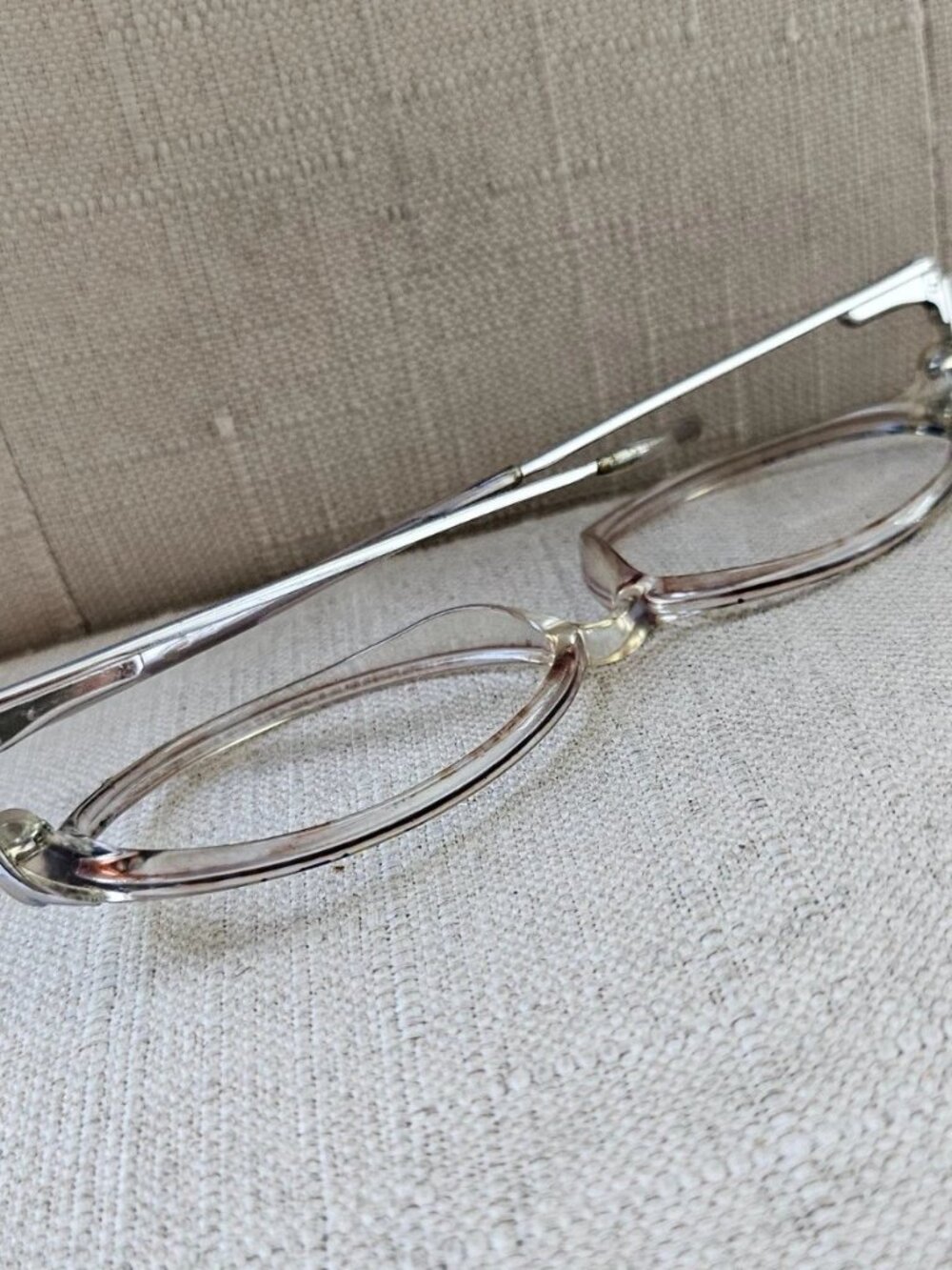 Vintage Adsenco Women Eyeglasses Frame HELEN Eyewear Blue/Clear Tone Glasses - Picture 7 of 12